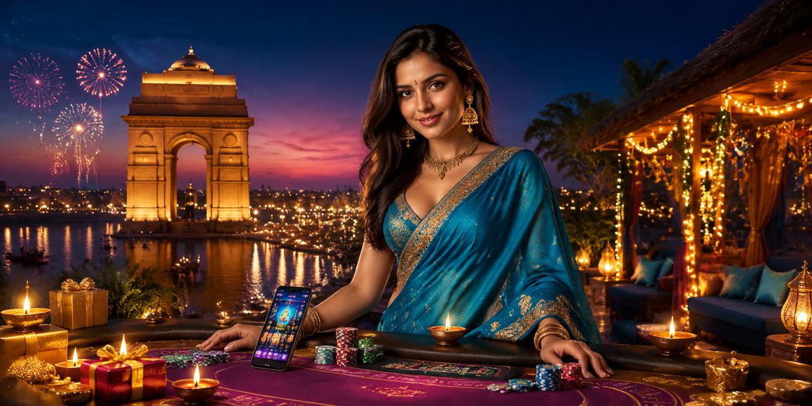 Mobile live casino gaming in Delhi featuring India Gate backdrop